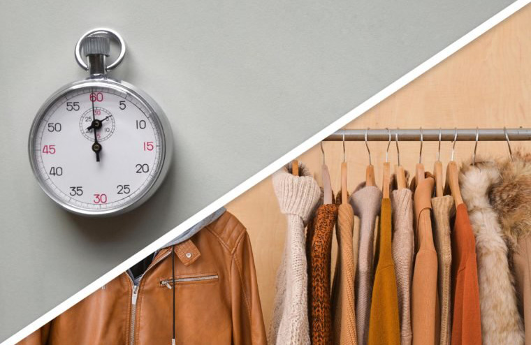 Move winter coats to off-season storage