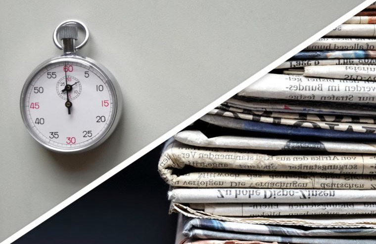 Toss that unsightly stack of magazines and newspapers