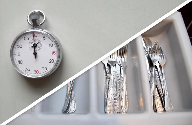 Wash your cutlery tray