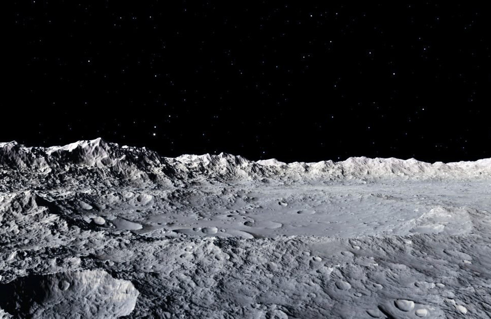 The moon experiences a huge range of temperatures