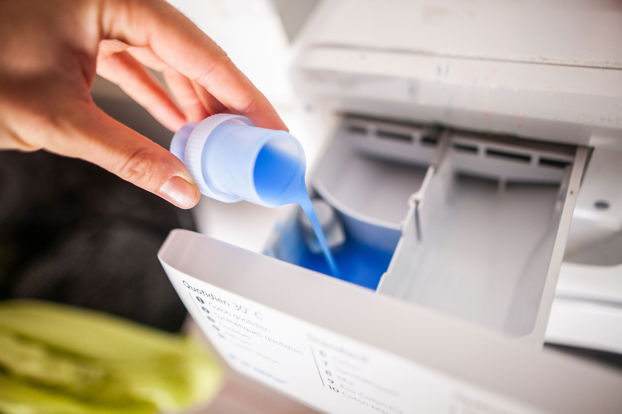 Using way too much laundry detergent