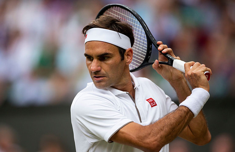 He plays tennis – with Roger Federer