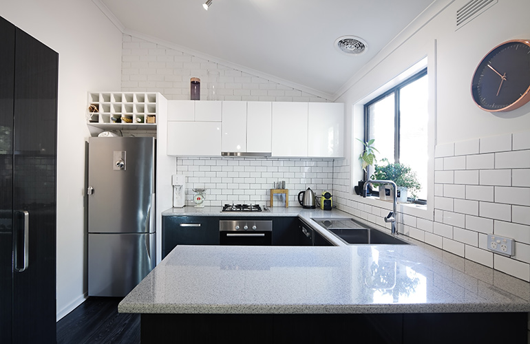 The kitchen benchtop