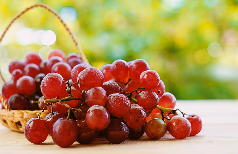 Snack on grapes and raisins