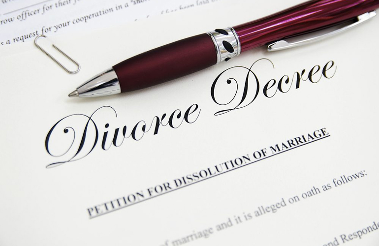 Divorce papers