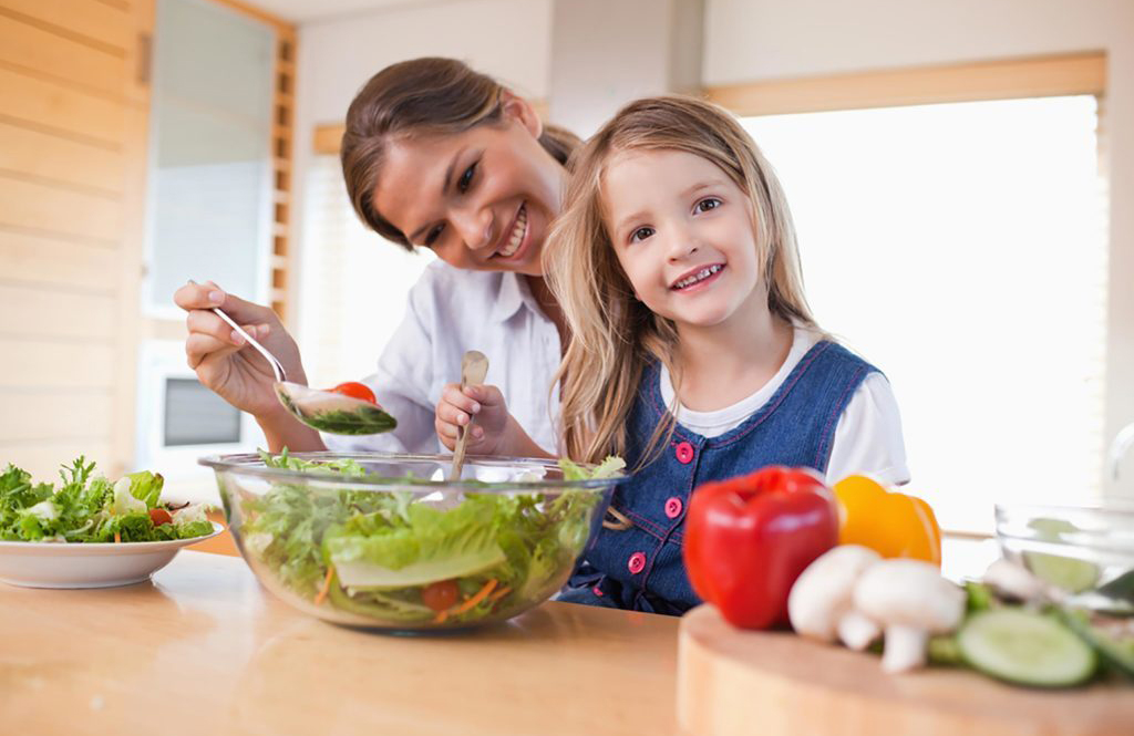 Fruits and vegetables are their first foods