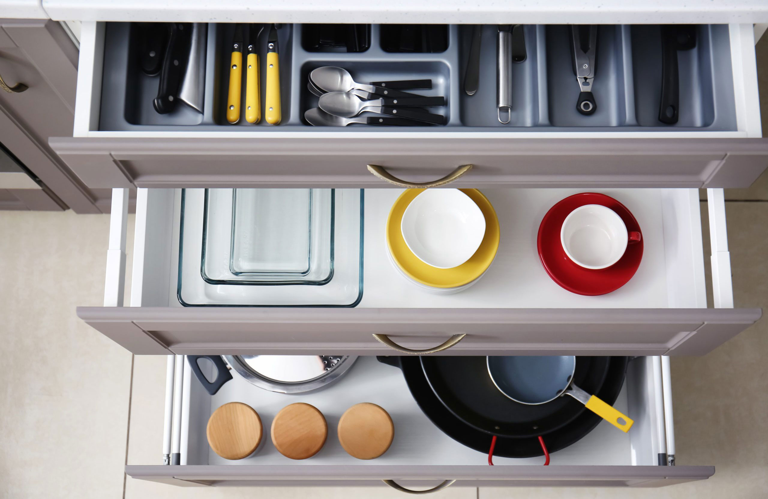 You’re digging through bottom cabinets