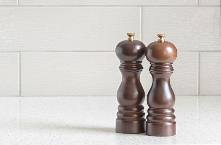 You keep salt and pepper on the table