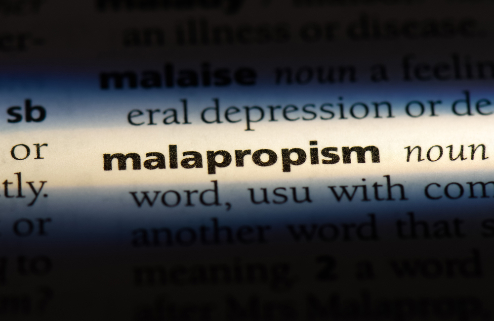 What is a malapropism?