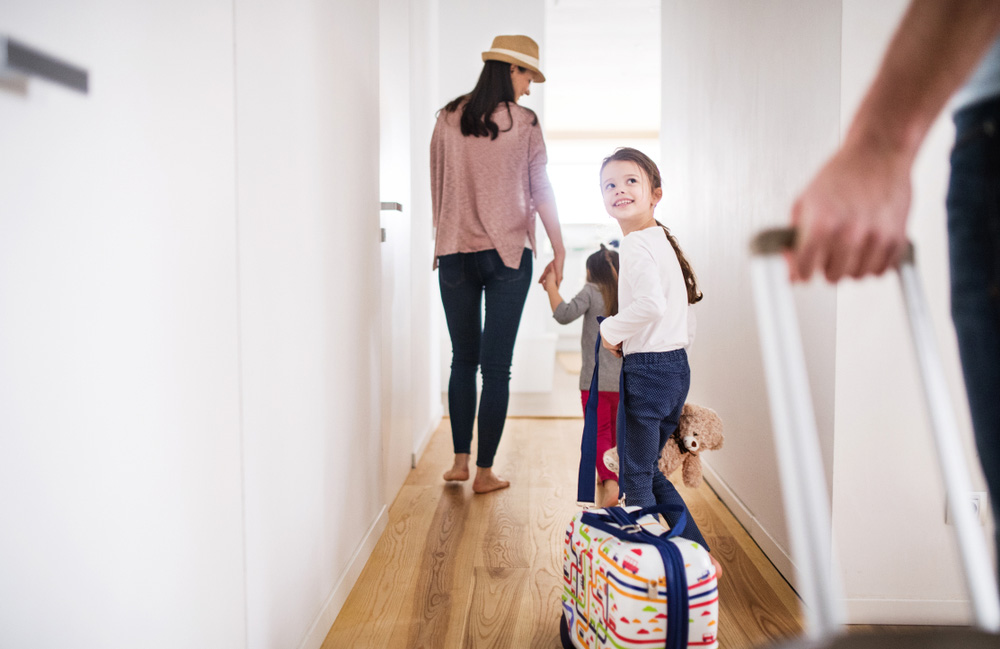 There will be a readjustment phase when the kids go from parent to parent
