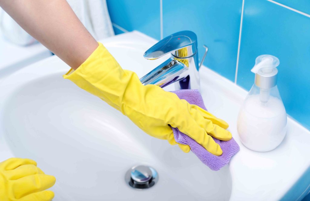 Deep clean a bathroom