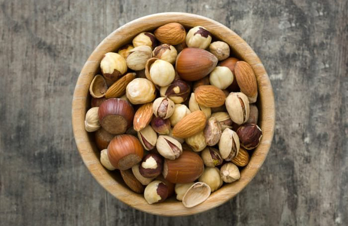 Pistachios, cashews, hazelnuts and almonds: Avoid