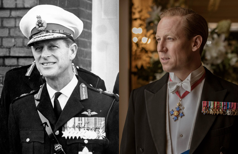 Prince Philip in middle age, as played by Tobias Menzies