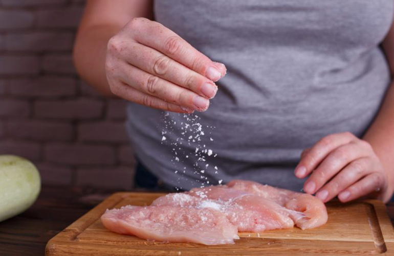 Adding salt after cooking