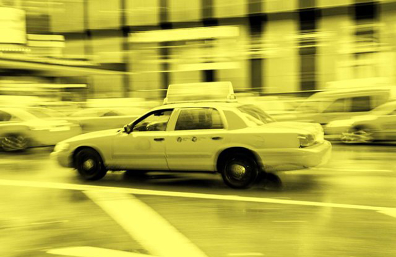 The yellow taxicab