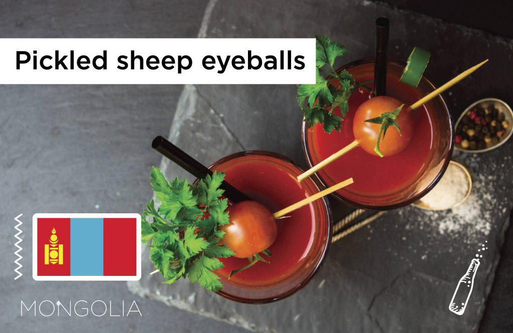 Mongolia: Pickled sheep eyeballs