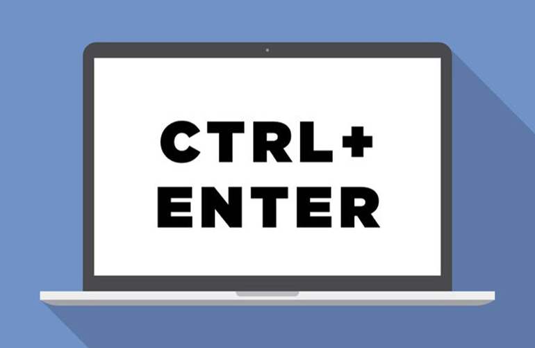 Ctrl + Enter = .com
