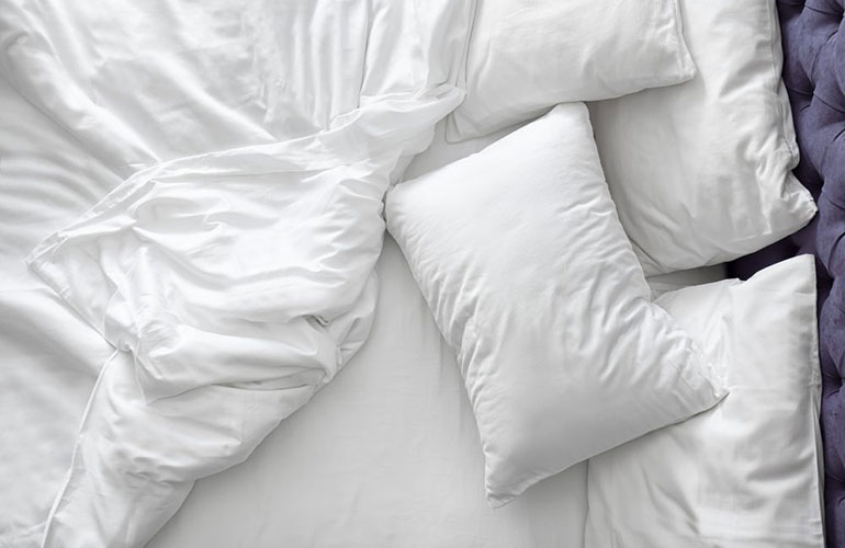 Not changing your pillowcases regularly