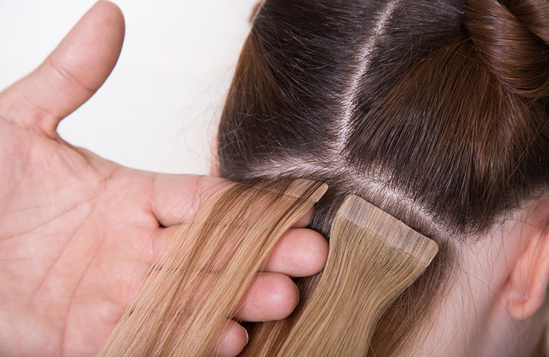 Overusing professional hair extensions