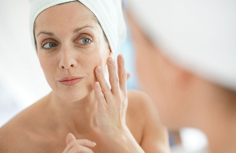 Apply moisturiser first, or mix a little with your foundation before you put it on.