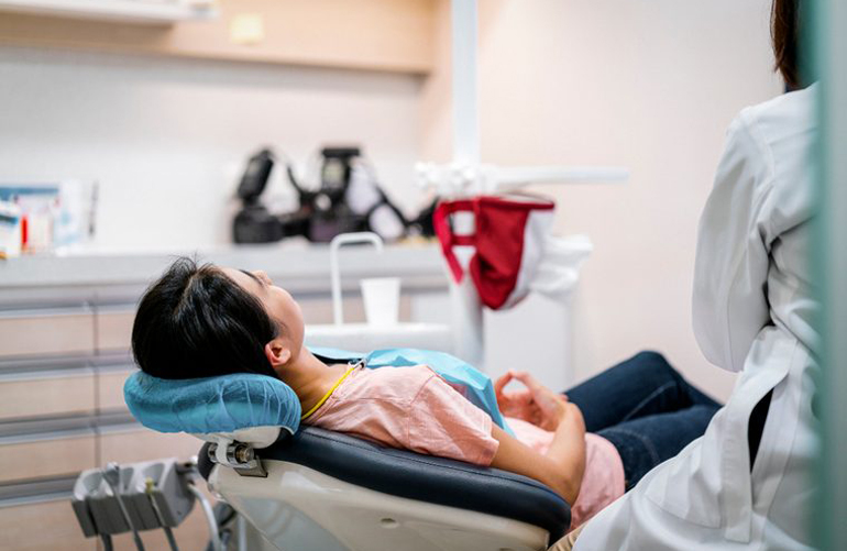 You only brush before you come to the dentist