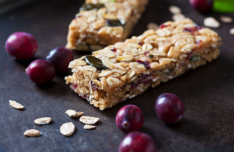 You indulge in fat-free cookies, bars and other diet goodies