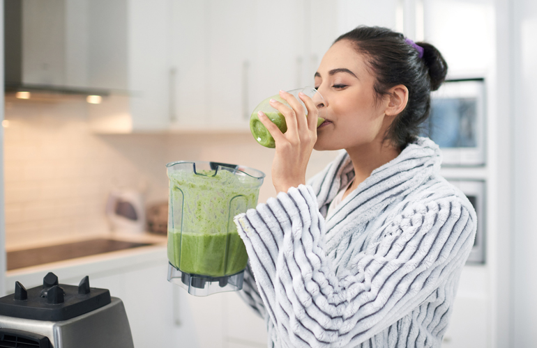 You drink green juices