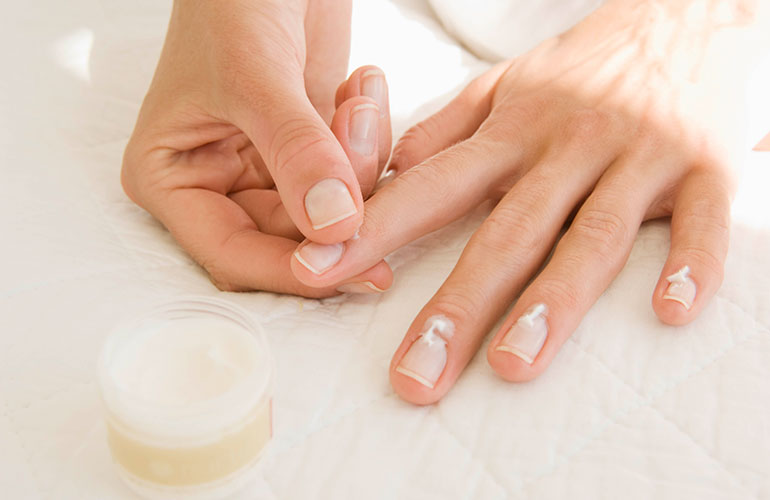 Keep nail beds hydrated
