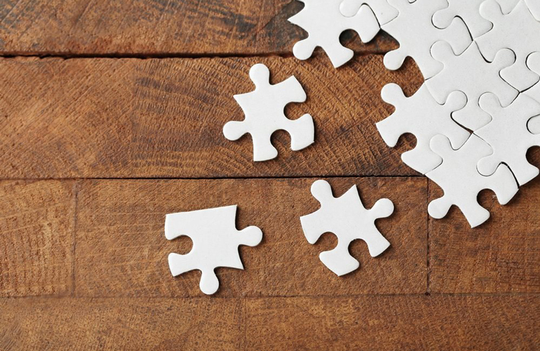 Work on a puzzle together