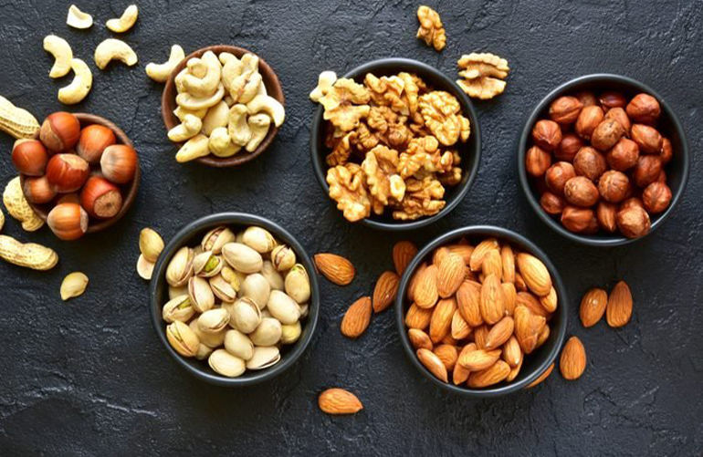 Nuts (229 mg per 100g)