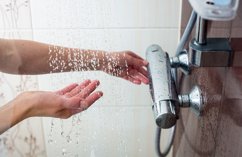Rarely showering or bathing