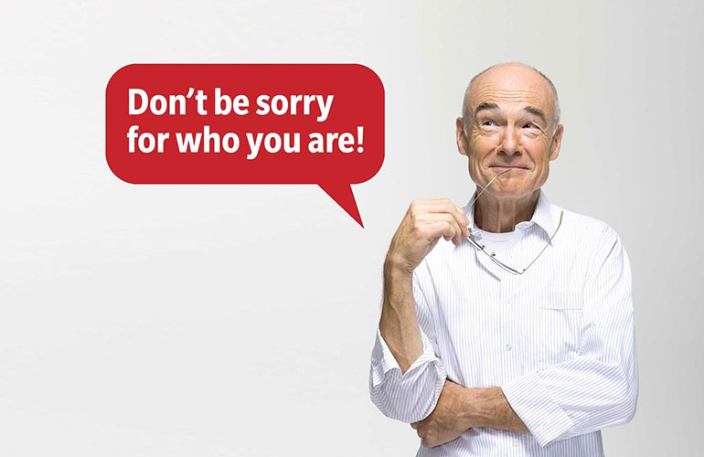 Funny comeback: sorry not sorry, as they say