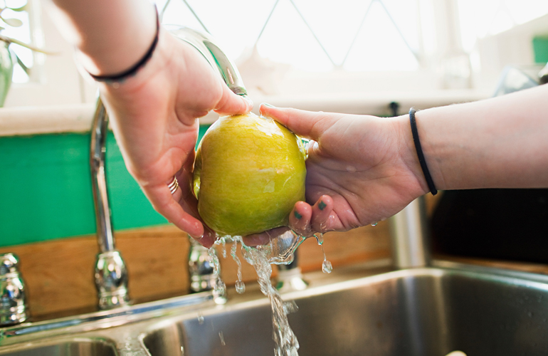 Not washing your produce