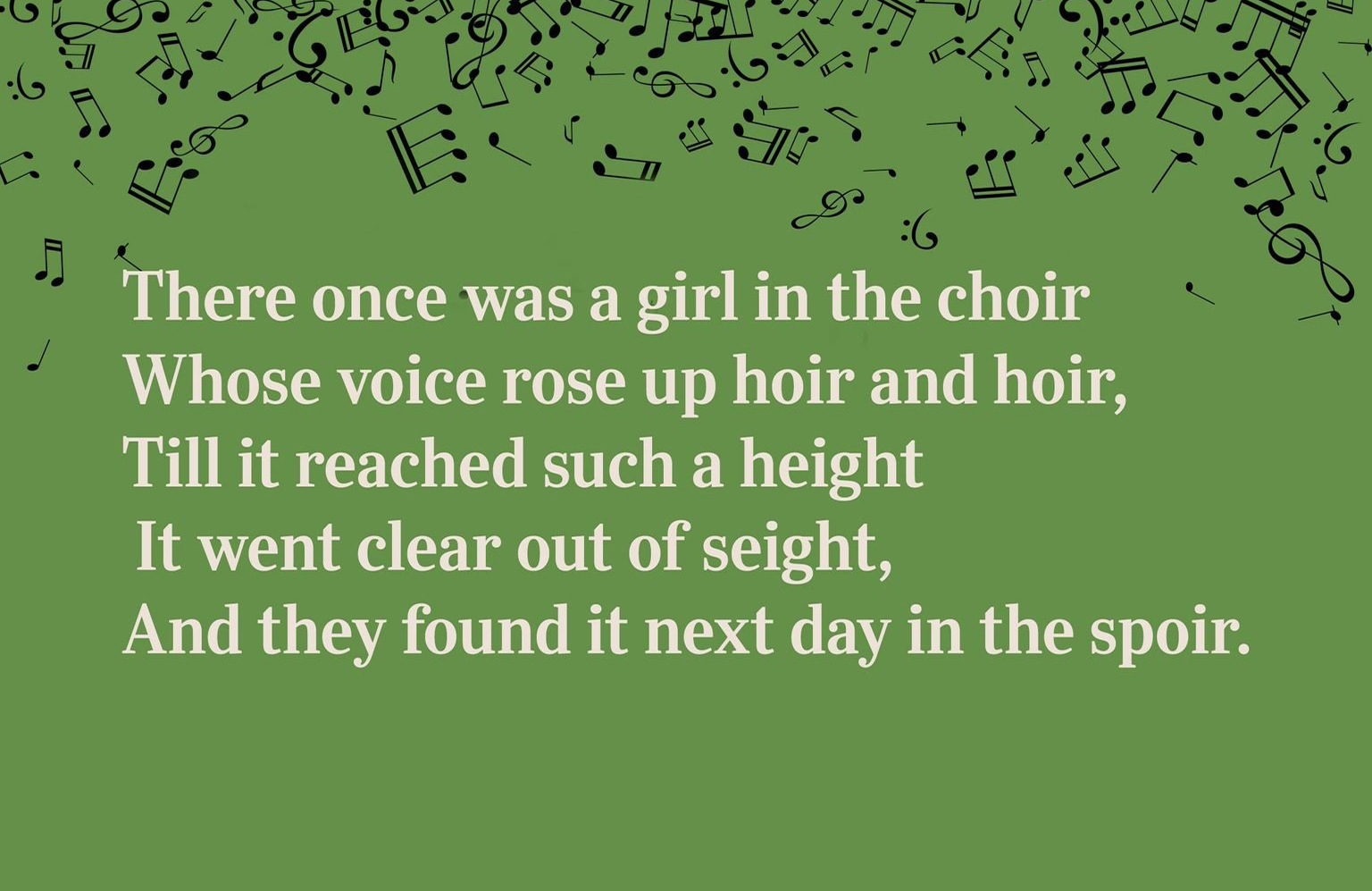 Girl in the choir