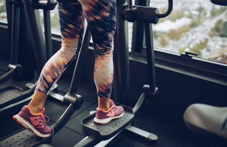 Cruising on the elliptical machine