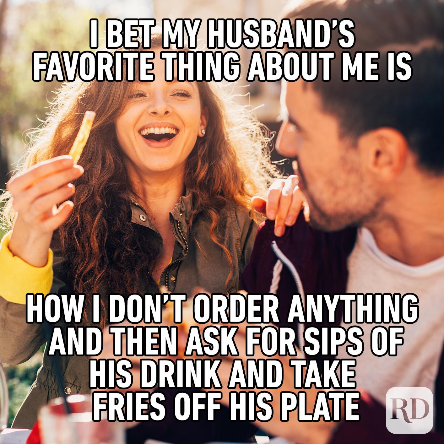 My fries are your fries