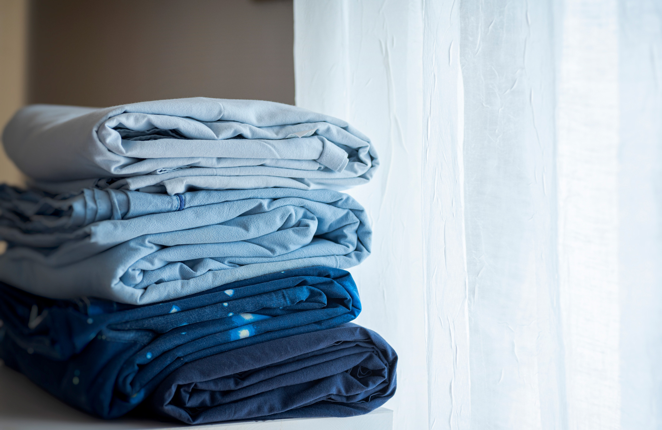 Use a pillowcase to keep matching bedding together