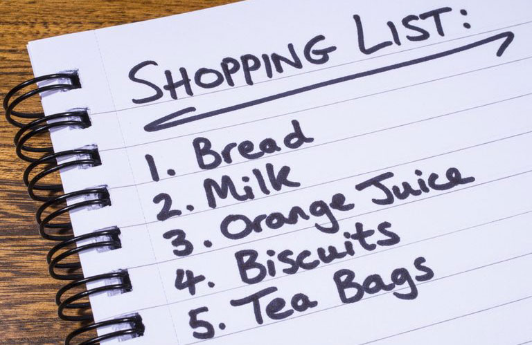 Skipping a shopping list