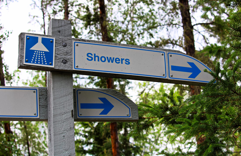 Hogging the showers