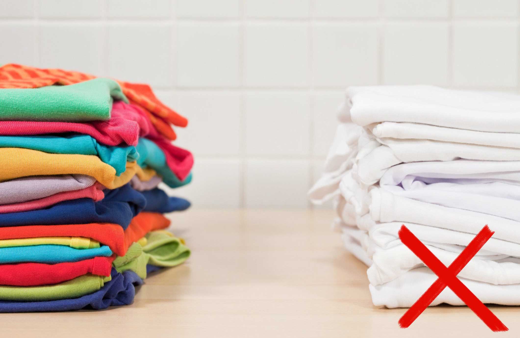 You only need to sort laundry by colours