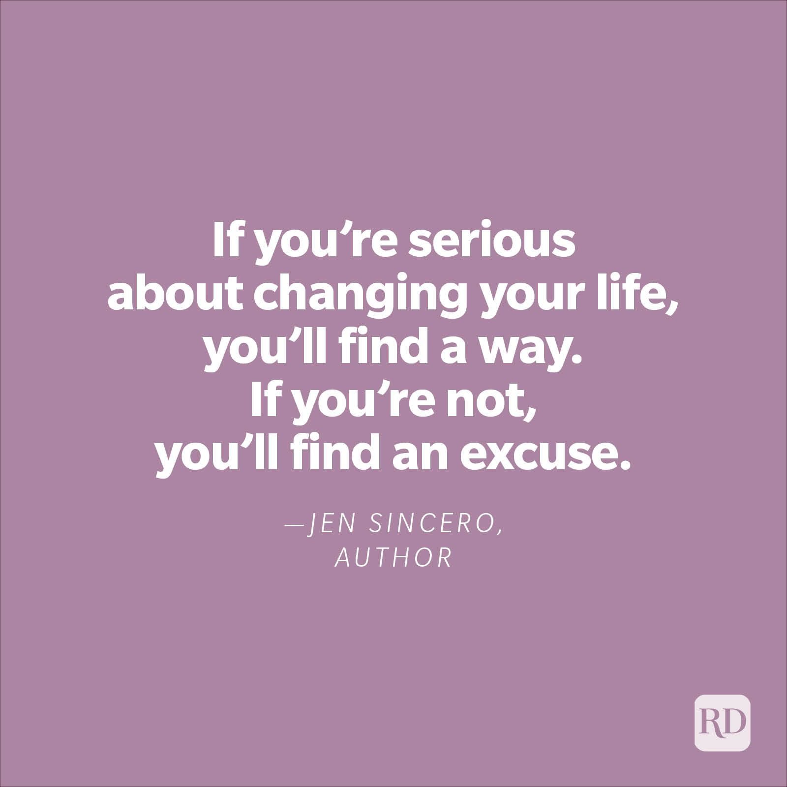Excuses are just that