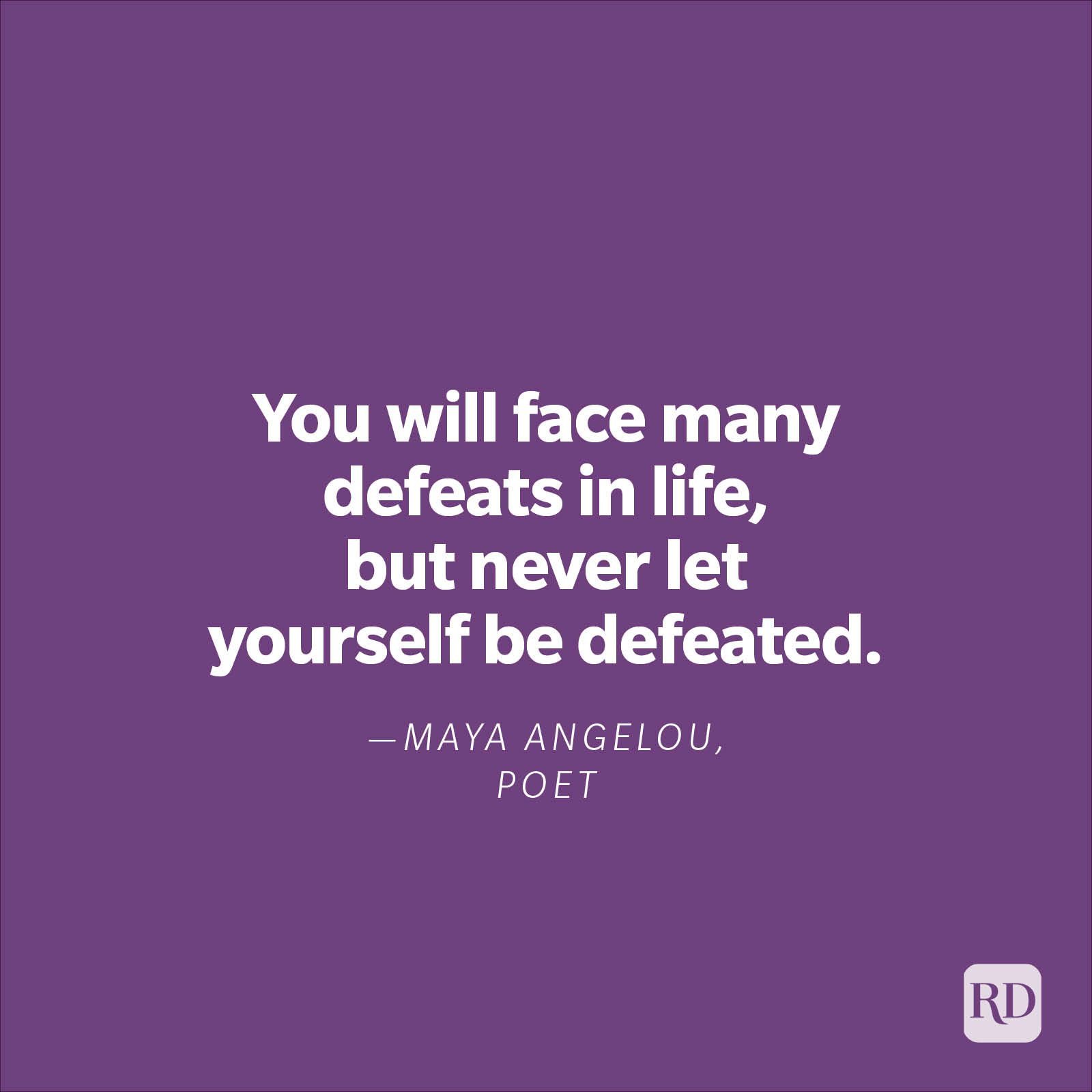 Never be defeated