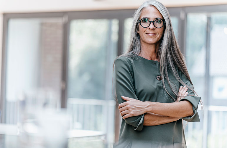 Grey hair: you’re confident