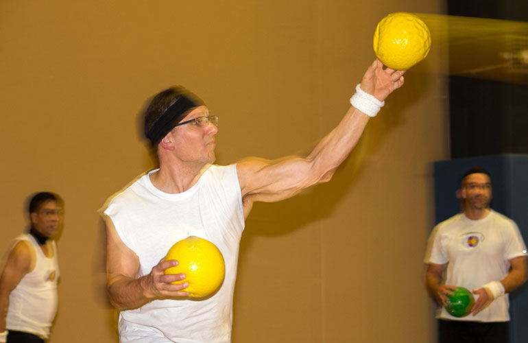 Dodge ball/tetherball