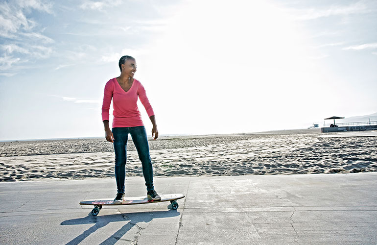 Skateboarding