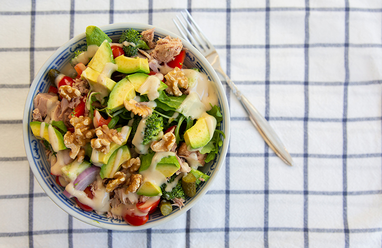 Combine all three macronutrients at mealtimes