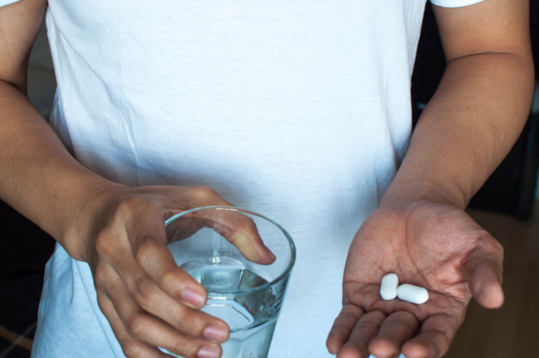Try an anti-gas drug