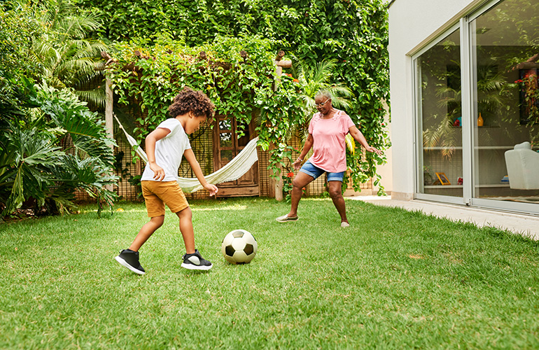 Kicking a ball around