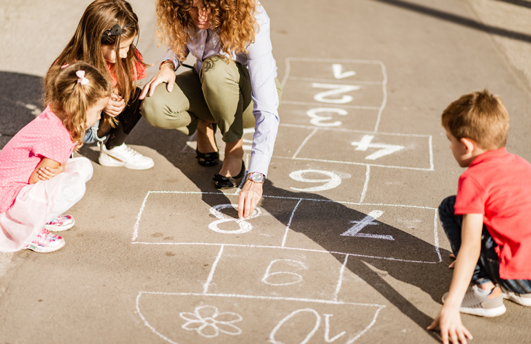 Hopscotch/skipping