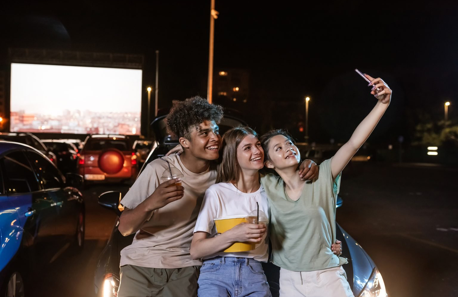 Go to a drive-in movie